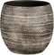 Mica Decorations Alentejo Bloempot - 20x20x19 cm - Terracotta - Zwart