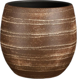 Mica Decorations Alentejo Bloempot - 27x27x24 cm - Terracotta - Bruin