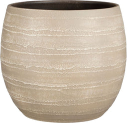 Mica Decorations Alentejo Bloempot - 30x30x28 cm - Terracotta - Beige