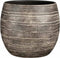 Mica Decorations Alentejo Bloempot - 30x30x28 cm - Terracotta - Zwart