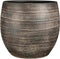 Mica Decorations Alentejo Bloempot - 36x36x32 cm - Terracotta - Zwart