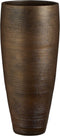 Mica Decorations Alicante Bloempot - 33x33x70 cm - Terracotta - Brons
