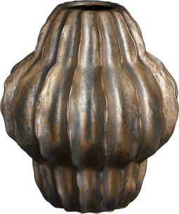 Mica Decorations Altea Vaas - H28 x Ø25 cm - Keramiek - Brons