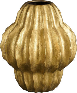 Mica Decorations Altea Vaas - H28 x Ø25 cm - Keramiek - Goud