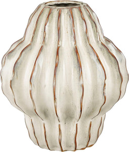 Mica Decorations Altea Vaas - H28 x Ø25 cm - Keramiek - Off White