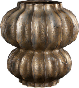 Mica Decorations Altea Vaas - H35 x Ø33 cm - Keramiek - Brons