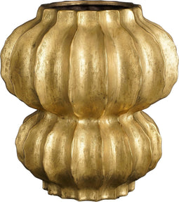 Mica Decorations Altea Vaas - H35 x Ø33 cm - Keramiek - Goud