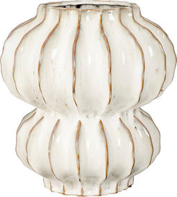 Mica Decorations Altea Vaas - H35 x Ø33 cm - Keramiek - Off White