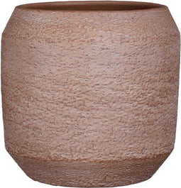 Mica Decorations Amadora Bloempot - 28x28x27 cm - Terra - Donkerbruin