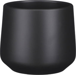 Mica Decorations Amber Bloempot - H14 x Ø15,5 cm - Mat - Donkergrijs