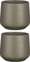 Mica Decorations Amber Bloempot - H15,5 x Ø17 cm - Mat - Groen