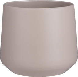 Mica Decorations Amber Bloempot - H18 x Ø21 cm - Mat - Taupe