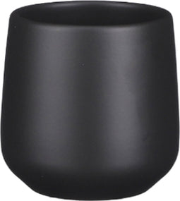 Mica decorations - Amber pot rond d.grijs mat h7xd8cm