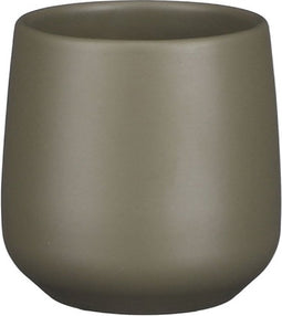 Mica decorations - Amber pot rond groen mat h7xd8cm
