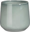 Mica decorations - Amber pot rond l.grijs h13,5xd14cm