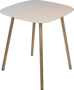 Mica Decorations Amon Bijzettafel - L41 x B41 x H47,5 cm - Metaal - Roze