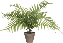Mica Decorations Areca Palm Kunstplant in Bloempot Stan- H53 x Ø45 cm - Groen