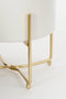 Mica Decorations Aries Bloempot op Standaard - Set van 3 - H32 x Ø24 cm - Wit