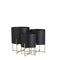 Mica Decorations Aries Bloempot - Set van 3 - H32 x Ø24 cm - Zwart