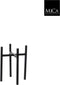 Mica Decorations Ascot Plantenstandaard - L16,5 x B16,5 x H25 cm - Metaal - Zwart