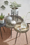 Mica Decorations Ascot Plantenstandaard - L21 x B21 x H35 cm - Metaal - Zwart