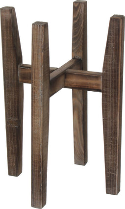 Mica Decorations Ascot Plantenstandaard - L33 x B33 x H48 cm - Hout - Lichtbruin