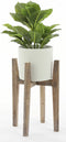 Mica Decorations Ascot Plantenstandaard - L33 x B33 x H48 cm - Hout - Lichtbruin