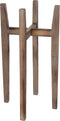 Mica Decorations Ascot Plantenstandaard - L38 x B38 x H71 cm - Hout - Lichtbruin