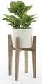 Mica Decorations Ascot Plantenstandaard - L43 x B43 x H60 cm - Hout - Lichtbruin