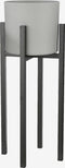 Mica Decorations Ascot Plantenstandaard XL - L38 x B38 x H95 cm - Metaal - Zwart