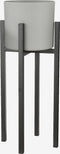 Mica Decorations Ascot Plantenstandaard XL - L38 x B38 x H95 cm - Metaal - Zwart