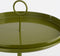 Mica Decorations Aston Bijzettafel met Afneembaar Dienblad - H40 x Ø31 cm - Metaal - Donkergroen