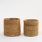 Mica Decorations Atlantic Plantenmand - Set van 2 - H20 x Ø20 cm - Zeegras - Lichtbruin