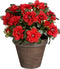 Mica Decorations Azalea Kunstplant in Bloempot Stan - H31 x Ø26 cm - Rood