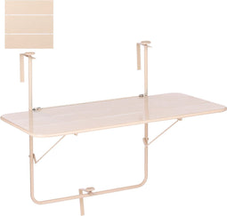 Mica Decorations Balkon Tuin Tafel - 88x51x67 cm - Ijzer - Lichtroze