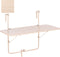 Mica Decorations Balkon Tuin Tafel - 88x51x67 cm - Ijzer - Lichtroze