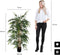Mica Decorations Bamboe Kunstplant - H150 x Ø75 cm - groen