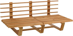 Mica Decorations Bankje Lennox - 170x88x70 cm - Hout - Bruin