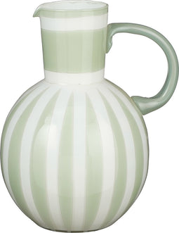 Mica Decorations Bazaar Vaas - H21 x Ø18 cm - Glas - Lichtgroen
