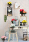 Mica Decorations Begonia Kunstplant in Bloempot Stan - H30 x Ø25 cm - Zalmroze