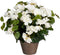 Mica Decorations Begonia Kunstplant in Bloempot Stan - H37 x Ø36 cm - Wit