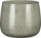 Mica Decorations Benson Bloempot - H22 x Ø24 cm - Metaal - Lichtgrijs