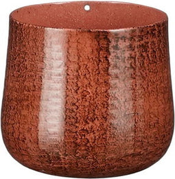 Mica decorations - Benson pot rond d.rood h6xd6,5cm