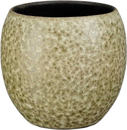 Mica Decorations Bent Bloempot - 20x20x20 cm - Terracotta - Groen