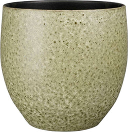 Mica Decorations Bent Bloempot - 34x34x34 cm - Terracotta - Groen