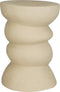 Mica Decorations Bijzettafel - L29 x B29 x H41 cm - Keramiek - Beige
