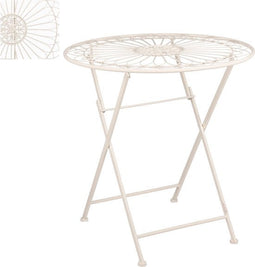 Mica Decorations Biryani Bistro Tuin Tafel - H72xØ69 cm - Beige