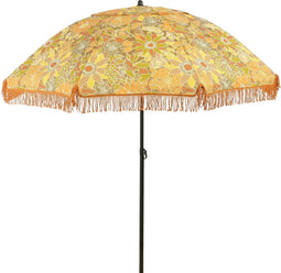 Mica Decorations Bloem Parasol - H238 x Ø220 cm - Bruin