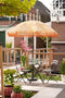 Mica Decorations Bloem Parasol - H238 x Ø220 cm - Bruin