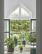 Mica Decorations Bloemenvaas - keramiek - donkergroen - relief patroon - D25/H50 cm